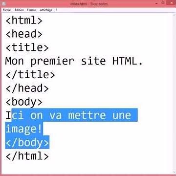 Comment mettre une image sur la page HTML ? #2