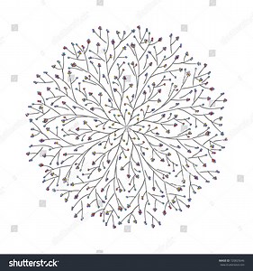 Abstract Hand Drawn Mandala Pattern Berry Stock Vector (Royalty Free) 720825646 | Shutterstock