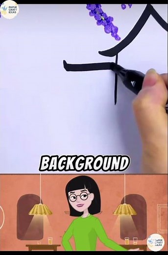 🖊️✨ Create a simple drawing using just a cotton swab & a marker! So easy & fun #DIY #DrawingIdeas