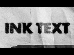 How to Create Ink Bleed Text Distressed Effect - Graphic Design Photoshop Tutorial