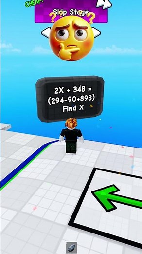 Solve Math or Fall! Roblox Troll Obby 😱 #roblox #trollobby #challenge