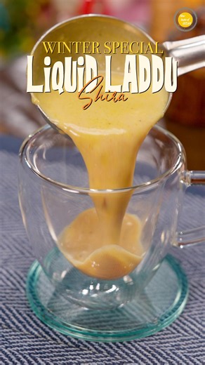 ❄️ Winter Special Liquid Laddu Shira 🥣✨