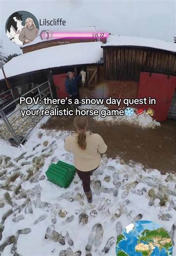 Realistic Horse Game Snow Day Quest Adventure