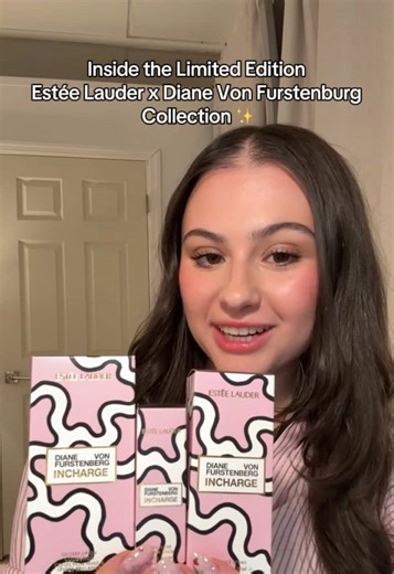 Inside the Estée Lauder x Diane von Furstenberg InCharge Collection. ✨ A Multi-Use Blush Stick, Essence d’Eau Fragrance, and a Glossy Lip Oil Gift Set in three shades. @Samantha Jewel💋 #LipOil #Blush #DVF #Swatch