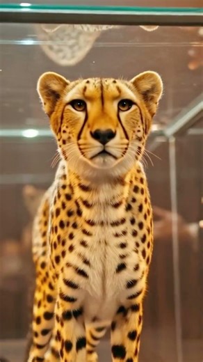 The Glass Box Illusion: Woman to Cheetah Transformation🎩