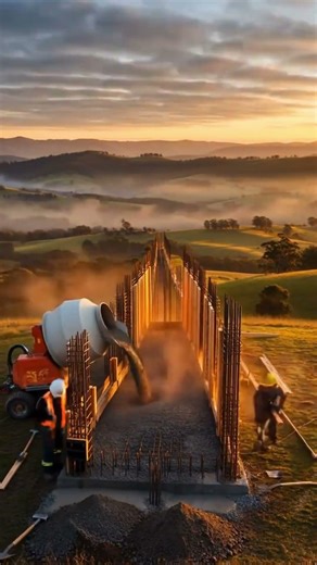 Hilltop Hybrid Villa Construction Timelapse | Cinematic Countryside Build in 3 Stages #aitimelapse