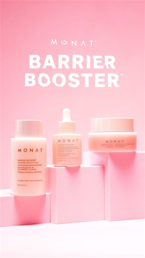 12K views · 196 reactions | Your glow is only as strong as your barrier ✨ That’s why we created the NEW MONAT Barrier Booster! Powered by peptides, designed to protect, strengthen, and balance every skin type. Think of it as your skin’s personal bodyguard, keeping your barrier happy while letting your natural glow shine #MONAT #MONATSkincare #BarrierBooster #SkincareBarrier | MONAT | Facebook