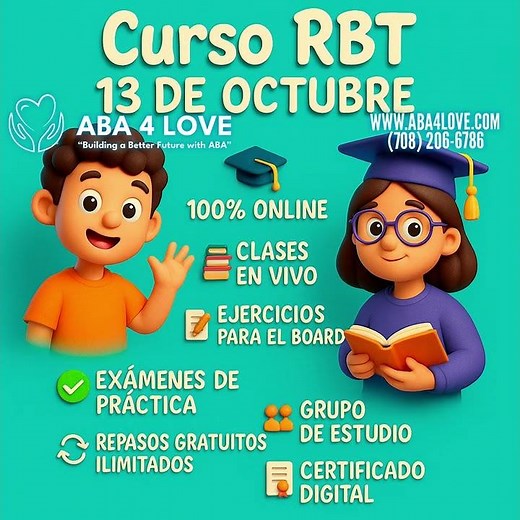 Curso de RBT 40 Horas #rbt #cursoonline #certificadodigital #aba4love