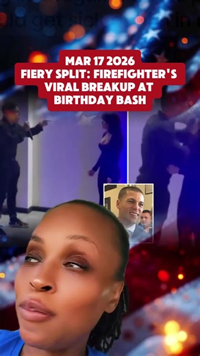 Fiery Split: Firefighter's Viral Breakup at Birthday Bash🔥💔 #RelationshipDrama #ViralMoments #FairyTaleEnding #FirefighterLife #fyp