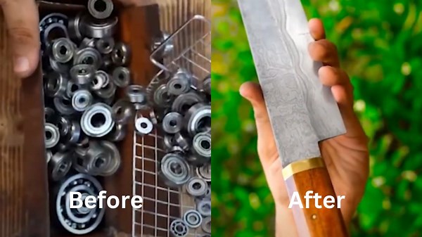 Shaping a Stylish and Sharp Kitchen Knife