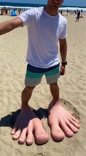 Meet the Man with Crazy Huge Feet
