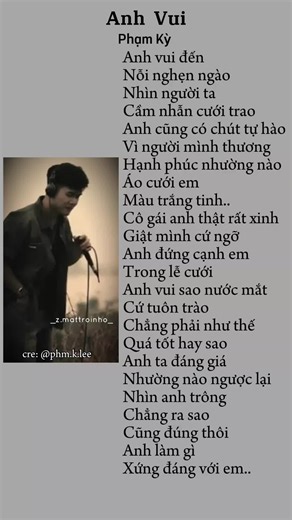 Anh vui đến nổi nghẹn ngào... #lyrics #music #nhaccoloi #nhactamtrang #nhacchill #hatlive #zmattroinho #nhachaymoingay #xh #fypシ #viral #tamtrang