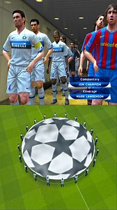 Champions League Anthem PES 2010 PS2 | Barcelona vs Intermilan #UCL #championsleague #barcelona #InterMilan #ps2 #PES2010 | Winning ID