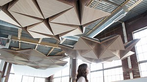 Design firm RVTR builds sound-shaping mechanical ceiling