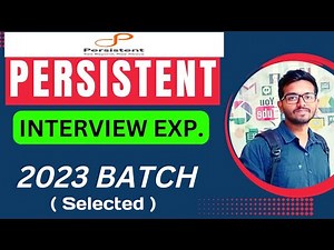 Persistent System Interview Experience 2023 |Technical or HR question persistent #persistentsystems