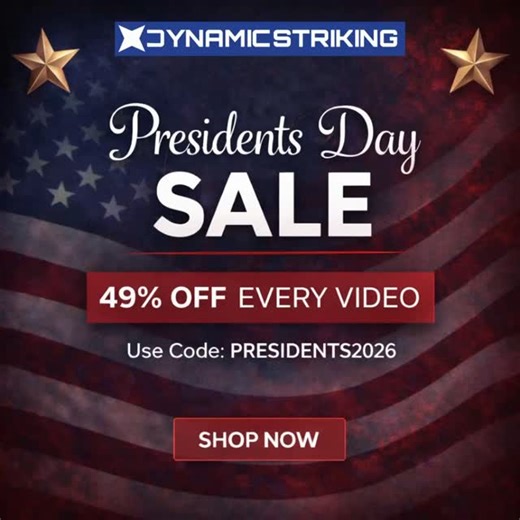 Save 49% off every instructional using PRESIDENTS2026 code at @dynamicstriking 🇺🇸 | Dynamic Striking