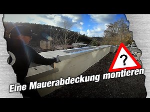 Eine abgetreppte Mauerabdeckung montieren