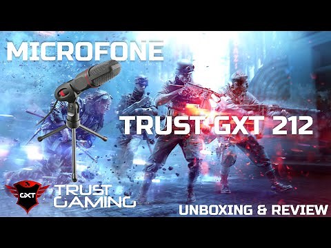 MICROFONE TRUST GXT 212 - UNBOXING E REVIEW (PT-BR) MICROFONE CUSTO BENEFÍCIO