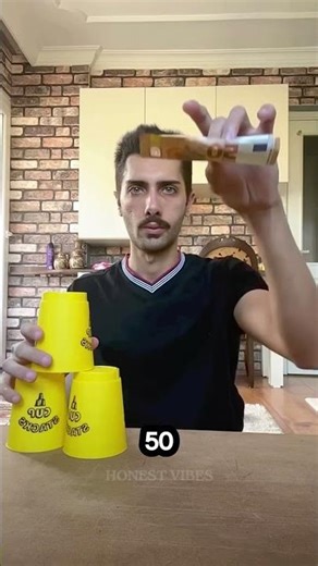 Gravity Defying Cup Stack Magic 🤯