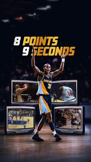 79K views · 1.3K reactions | 8 points. 8.9 seconds. One legendary Reggie Miller moment. | Indiana Pacers | Facebook