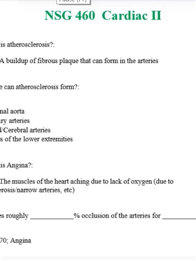 Ace NSG 460 Cardiac II | Complete & Verified Study Material (10 Pages) Prepare to succeed in NSG 460 Cardiac II with this complete and verified study guide, built for nursing students who want clear, focused, exam-ready cardiac content without overwhelm. This 10-page resource simplifies advanced cardiac concepts into high-yield points that help you understand fast, retain longer, and perform confidently on exams and in clinicals. This video covers cardiac pathophysiology, heart failure, dysrhyth