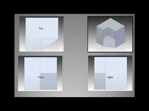 How to draw an isometric view from orthographic views