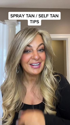 Self tan and spray tan tips for when you have dark spots or a little contour ##SprayTanTips##SelfTanningTips##Over50Women##Over40Women##BeautyHacks##SelfTanRoutine##SelfTannerContour##spraytanningtips##GlowingSkin##GlowingSkinTips
