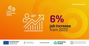 Employment in client companies of Local Enterprise Offices increased to a total of 38,726 in 2023, the highest ever recorded. Companies supported by the Local Enterprise Offices had a net employment gain of 2,131 jobs with 82% of new jobs created outside of Dublin. Learn more: https://rebrand.ly/-LEO | Enterprise Ireland | Facebook