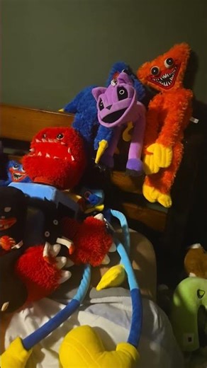 my poppy playtime plush collection #poppyplaytime #huggywuggy #kissy_missy