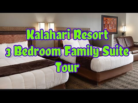 Kalahari Resort Hotel 3 Bedroom Family Suite Tour