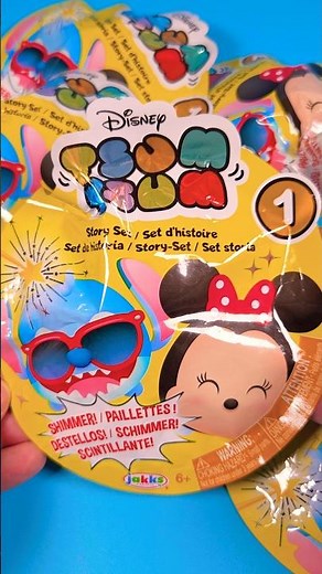 ASMR Toy Opening 🎧 Disney Tsum Tsum Story Set Blind Bags 🐭 Cute Stackable Figures Reveal #tsumtsum