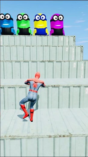 GTA 5 Epic Water Ragdolls Spiderman Jump/Fails Ep 1555 #shorts