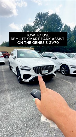 🚗💡 Learn how to use Remote Smart Park Assist in the Genesis GV70. This feature comes in handy if you have a small garage or if someone parks too close for comfort! 👏 #GenesisGV70 #SmartParkAssist #GenesisOfBowie #LuxuryRedefined | Genesis of Bowie