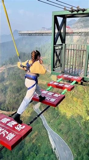 Bungee Jumping With Rope In Beautiful Place:Asmr Bungee Jumping