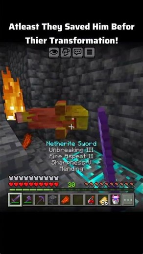 Atleast They Saved Him Befor Thier Transformation! #minecraft