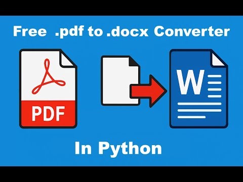 Convert PDF to Word using Python | pdf2docx Tutorial (Step-by-Step)