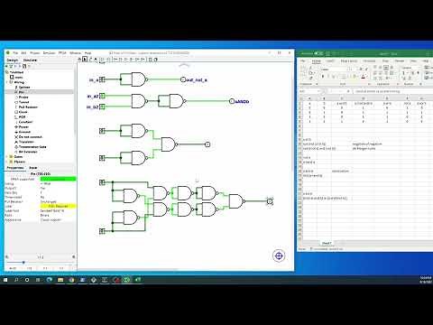 Logic Gates implementation using Nand gates in Logisim Evolution
