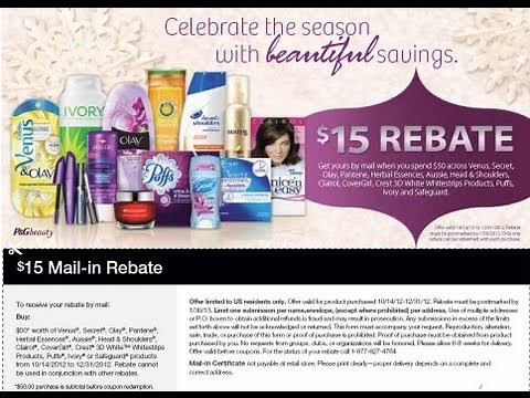 P&G rebate form - how to fill it out