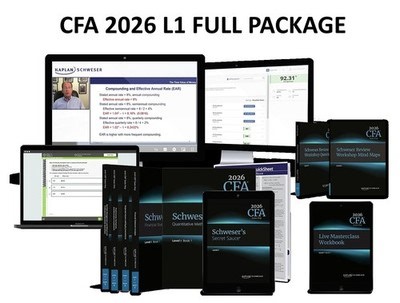 2025/26 CFA Level 1 Kaplan Schweser Full Exam Prep Package | eBay