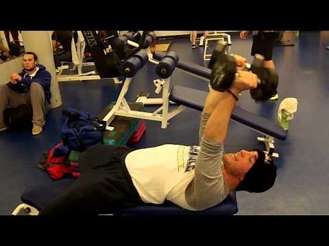 Rolling Dumbbell Tricep Extension
