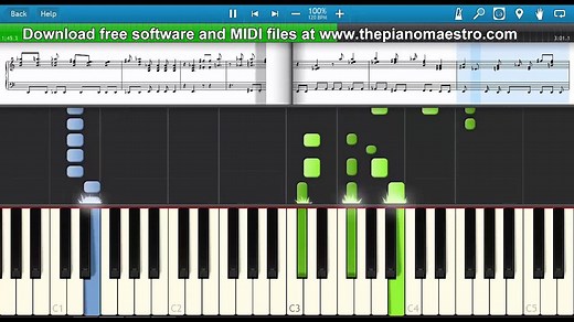 Europe The Final Countdown piano lesson piano tutorial