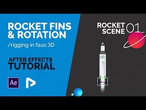 After Effects Tutorial: Rocket Fins & Rotation / rigging in faux 3D