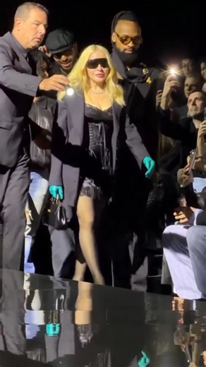 @Madonna attends the @DolceGabanna F/W26 show in Milan. | Vogue Adria