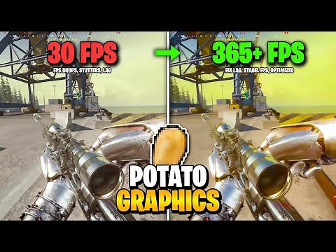 How To Get Potato Graphics in COD Warzone PC! (Max FPS + 0 Input Delay) Best For Low-End PC