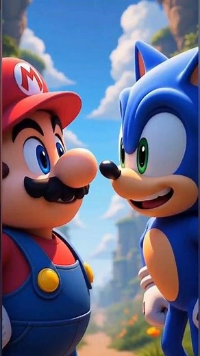 Mario vs Sonic Race 🏁 | Who Wins the Speed Battle? #sonic #mario #shortsfeed #shorts