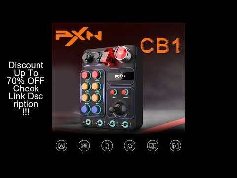 PXN CB1 Simulator Race Central Control Box Multifunctional Keys Control Box RGB For EURO Truck Simul