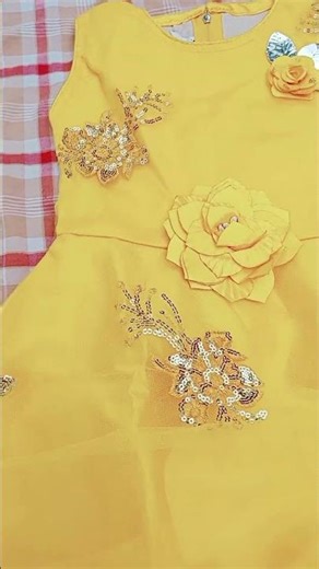 Those who want a yellow colored gown made of net fabric, please comment and subscribe to my channel.