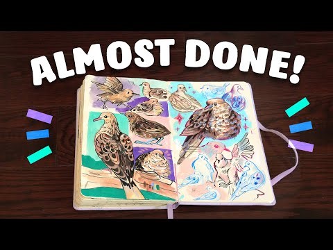 I'm ALMOST Done my Sketchbook, so... Let's Draw in it!