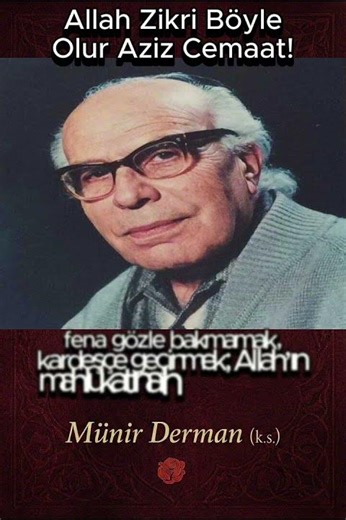 This is how the remembrance of Allah is done, dear congregation! (Munir Derman (k.s.))