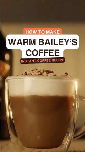 How to make Warm Baileys Coffee 🍂☕| Instant Coffee Liqueur at Home!